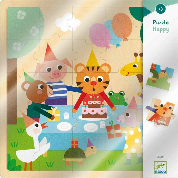 Djeco | Holz Puzzle: Puzzlo Happy Mode
