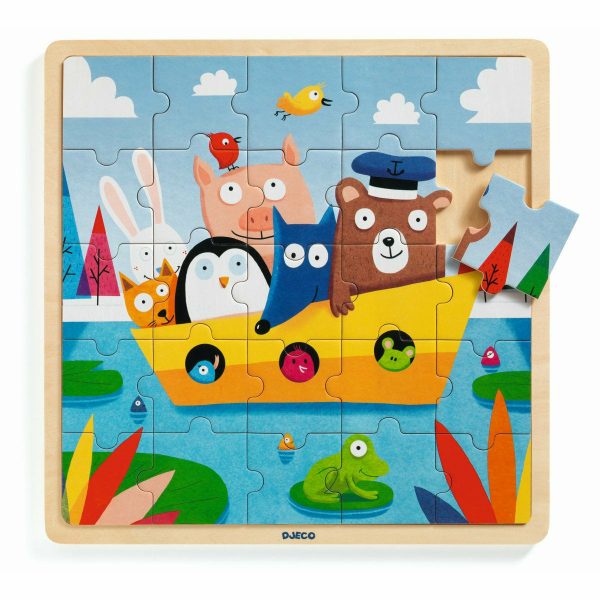 Djeco | Holz Puzzle: Boot Rabatt