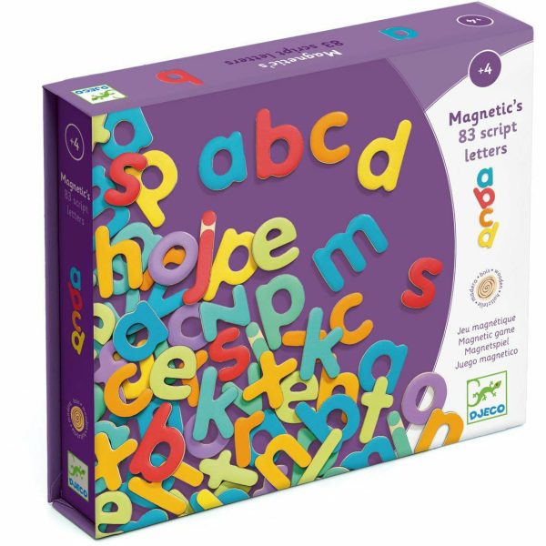 Djeco | Holz Magnete: 83 script letters Mode